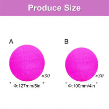 (Rose red, 100mm 4 inches) Lot de 30 Marqueurs de Sol Antidérapants en Nylon pour Salle de Classe, Maternelle et Maison, 5 Pouces