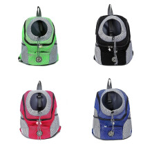 (Green, S) Mochila para perros disponible en tallas S/M/L con paneles de malla y base rígida extraíble para todas las estaciones.