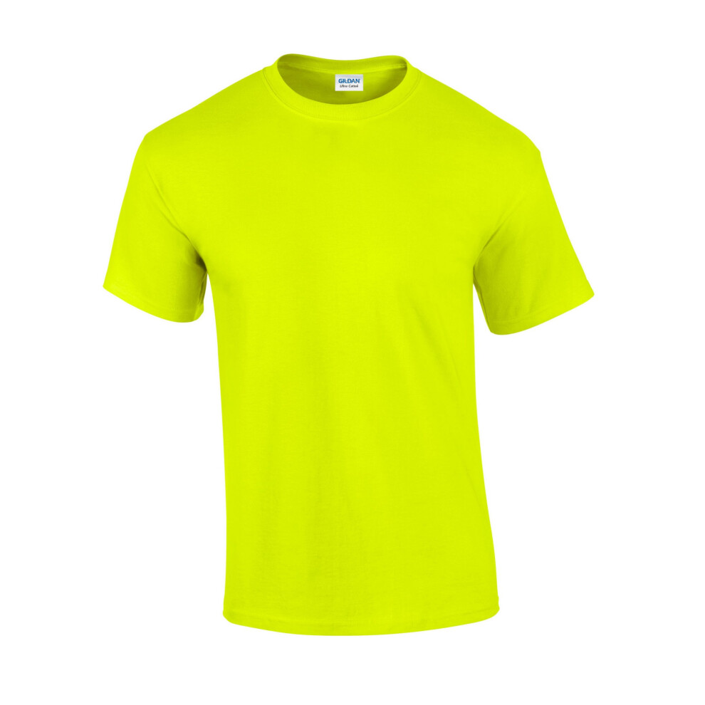 Gildan (Xl, Safety Green) Mens Ultra Cotton T-Shirt