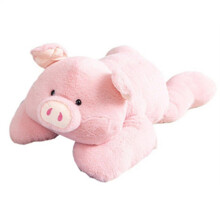 (Pink Pig) Pelúcia Ponderada 50cm para Crianças - Enchimento de Algodão PP Ecológico, Aconchegável para Quarto e Sala