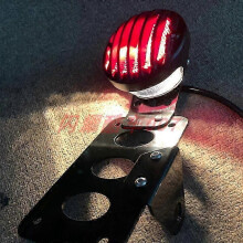 (shelves and tail lights) Retro-Seitenkennzeichenhalterung für Motorräder, kompatibel mit Harley 883N mit Rücklicht zur individuellen Gestaltung