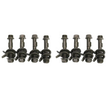 8Pcs 14mm Steel Car Four Wheel Alignment Adjustable Camber Bolts 10.9 Intensity
