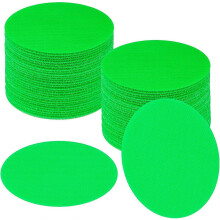 (Green, 127mm 5 inches) Alfombrillas Marcadoras Educativas de 5 Pulgadas Antideslizantes, 30 Unidades para Kindergarten y Juegos Infantiles