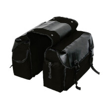 (Black) Gepäckträgertasche für Fahrräder, 40 Liter Fassungsvermögen, kompatibel mit faltbaren Mountainbikes, stabiles Befestigungssystem