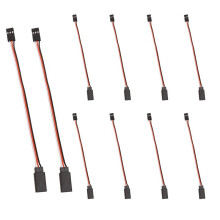10Pcs 150mm Servo Extension Lead Wire JR Cable 3Pin Male to Female for RC Car