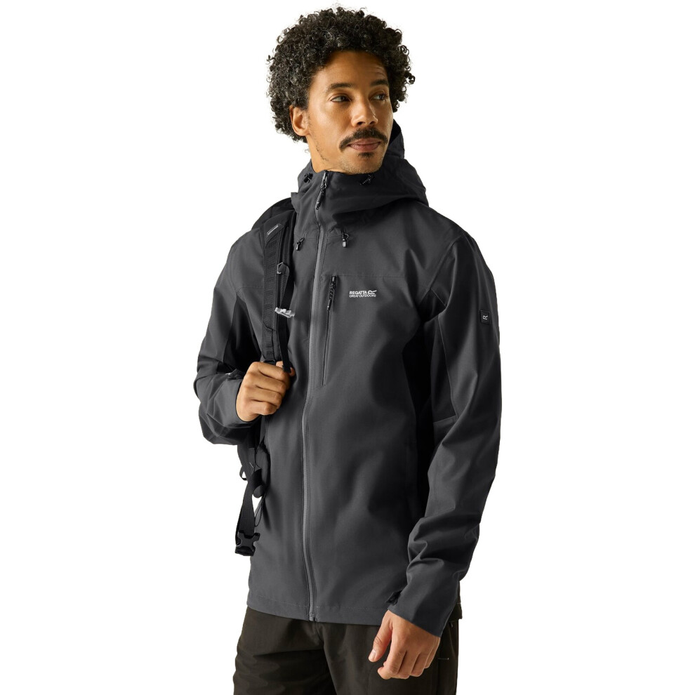 Regatta (2Xl, Ash/Black) Mens Birchdale Ii Waterproof Jacket