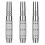 (Silver) Set di 3 freccette in rame con corpo in argento, nero e oro per un gioco di precisione. 1