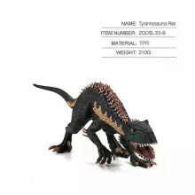 (Style C) Dinosaurusmodel met beweegbare kaak, 34 cm hoog, staand figuur, PVC dierenspeelgoed voor kinderen