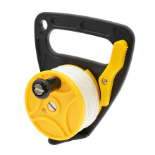 (Yellow) Moulinet de plongée avec ligne tressée 8 brins 46m, matériau Nylon et PC, pour plongée souterraine et activités nautiques