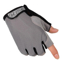 (Green, S) Halbfinger Handschuhe Unisex, rutschfest atmungsaktiv, für Radfahren Fitness Yoga Klettern, 8 Farben verfügbar