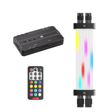 8Pin ARGB Card Power Supply Cable RGB Power Extension Cable RGB PSU Cable for 30XX 40XX Cards Black
