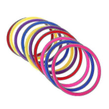 (10 cm inner diameter) Plastic Throwing Rings, 10-Piece Multi-Color Set, Safe Toy for Hand-Eye Coordination Development