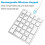 Wireless Numeric Keyboard 2.4GHz Wireless Rechargeable Numeric Keyboard for Laptops Black 3