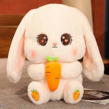 (about 40cm) Pelúcia Coelho Kawaii com Cenoura, Algodão Macio, Certificação CE, 12+ Anos