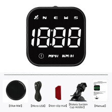 (white light) G4S GPS HUD-snelheidsweergave met snelheidsoverschrijdingsalarm, vermoeidheidsherinnering en compensator.