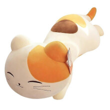(cat 50cm) Pelúcia Gato Travesseiro de Abraço, 36cm x 40cm, Algodão PP, Personagem de TV e Cinema, Unissex