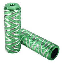 (Green) Fahrrad-Fußrasten, kompatibel mit BMX und MTB, rutschfeste Achsenrasten aus Aluminiumlegierung, 80 x 25 mm, blau