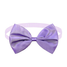 (Light Purple) Pet Bow-knot Collar, Adjustable, Super Soft Polyester, Wear Resistant, Lightweight, No Odor, for Cats Small Dogs Small Pets