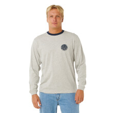 (S, Grey Marle) Rip Curl Mens Wetsuit Icon Long Sleeve T-Shirt