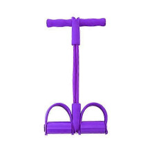 (purple, 48cm) Banda de resistencia de TPE con asas antideslizantes, portátil para entrenamiento físico en casa oficina y exterior
