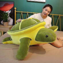 (35cm) Pelúcia Tartaruga Verde Gigante 80cm, Almofada Tartaruga Marinha Fofinho, Boneco Animal Algodão PP Unissex
