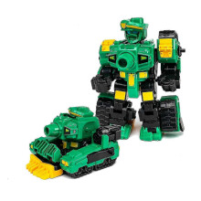 (Green) Transformujúca sa robotická hračka 15 cm ABS lietadlo, cisterna, traktor, model vozidla
