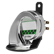 (A04) Klaxon pneumatique en forme d'escargot, étanche 12 V CC, 130 dB, construction en ABS et métal, pour voitures, motos et camions 12 V