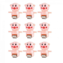 (9pcs pig) Ersatzteile für Tiermodelle, kompatibel mit elektrischen Rutschen und Treppen, aus stoßfestem und langlebigem ABS-Kunststoff