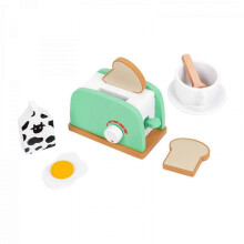 (Bread Maker) Cuisine en bois pour enfants de 3 à 6 ans, ensemble de jeu d'imitation avec machine à pain, jeu de rôle pour l'éveil.