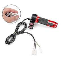 (G) Manípulo para Scooter Elétrica Compatível com 12V-72V, Alumínio, Diâmetro 2.2 cm, Cabo 1.7 m (1 Par)