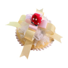 (Mango Cake Clip) 3D-Haarspange in Form einer Desserttorte, naturgetreues Erdbeertorten-Design, leichte Haarspange für Geburtstagsfeiern