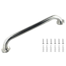 (400mm) Bathroom Grab Bar Stainless Steel Silver Anti-slip Safety Handle for Elderly & Disabled Bathroom Support