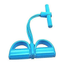 (blue) Banda de resistencia de material TPE, antideslizante, portátil para entrenamiento de fitness y yoga