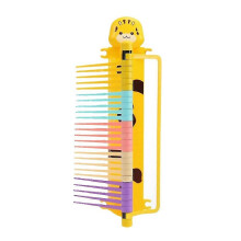 (Yellow) Children's High Jump Toy Adjustable Height for Coordination Balance Training Kids Fitness and Measurement Game