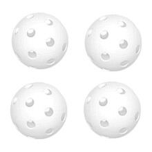 (White) Floorball- und Unihockeybälle, 72 mm Durchmesser, 26 Löcher, PP-Material, für Profis und Anfänger – Training und Wettkampf