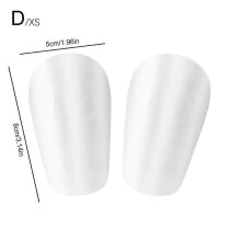(white, XS) Mini-Fußball-Schienbeinschoner, verstellbarer Riemen, ABS-Material, für Kinder und Erwachsene, Fußballtraining und -spiele