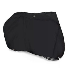 (Black, L) Housse de vélo imperméable en nylon avec œillets de sécurité et sac de rangement