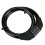 (Balck) Bicycle Combination Lock 4 Digit Code Resettable Steel Cable PVC Coated Anti-theft 1