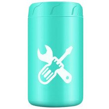 (Green) Pochette rigide pour outils de réparation de vélo, étanche, en plastique, compatible avec les porte-bidons standard.