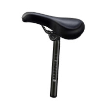 (Saddle w 27.2mm Post) Kids Bicycle Saddle, Waterproof PU Leather Durable Replacement Seat, Compatible with Most Children Balance Bikes, 23cm x 14.5cm