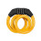 (Yellow) Bicycle Combination Lock 4 Digit Code Resettable Steel Cable PVC Coated Anti-theft 1