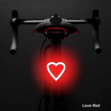 (C) LED Bicycle Rear Tail Light, USB Rechargeable, 5 Lighting Modes, IPX2 Waterproof, ABS Shell, Cycling Seatpost Warning Light for MTB Road Bikes