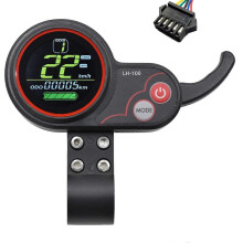 (Black, 5Pin) Kompatibilné s LCD palubnou doskou pre elektrický skúter Kugoo Ebike 24V-60V s tachometrom škrtiacej klapky