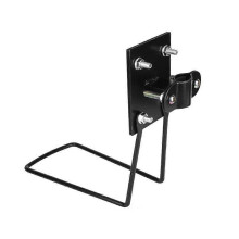 (Black, S) Support de panier de vélo à dégagement rapide, métal noir, taille S, pour porte-bagages vélo pliant vélo électrique scooter