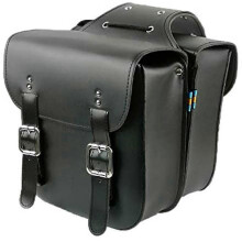 (Black) Retro polkupyörän satulatekelaukku, PU-nahka kannella, 31x13x30cm musta, Retro Classic Vintage -pyörän satulatekelineille