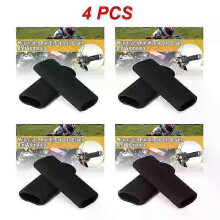 (4pcs) Poignées de guidon de moto compatibles avec les guidons de 2,7 cm, lot de 2, en mousse, à enfiler, réduction des vibrations