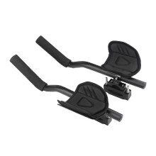 (607) Aluminium Alloy Triathlon Handlebar Arm Rest, Soft Sponge Pad, for 31.8mm Round 57mm Flat Handlebars, Road Mountain Bikes Cycling Accessories