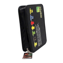 (2.7inx11.9inx8.3in) Borsa porta accessori per arbitri di calcio, per bandierine e cartellini, in microfibra resistente.