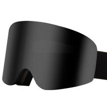 (black frame black fi) Antibeschlag-Skibrille mit UV-Schutz und magnetischer Linse für Skifahren, Snowboarden und Wintersport