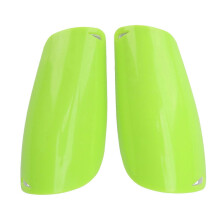 (Fluorescent Green) Schienbeinschoner für Fußball, EVA-gepolsterte Wadenschützer, Kunststoffschale